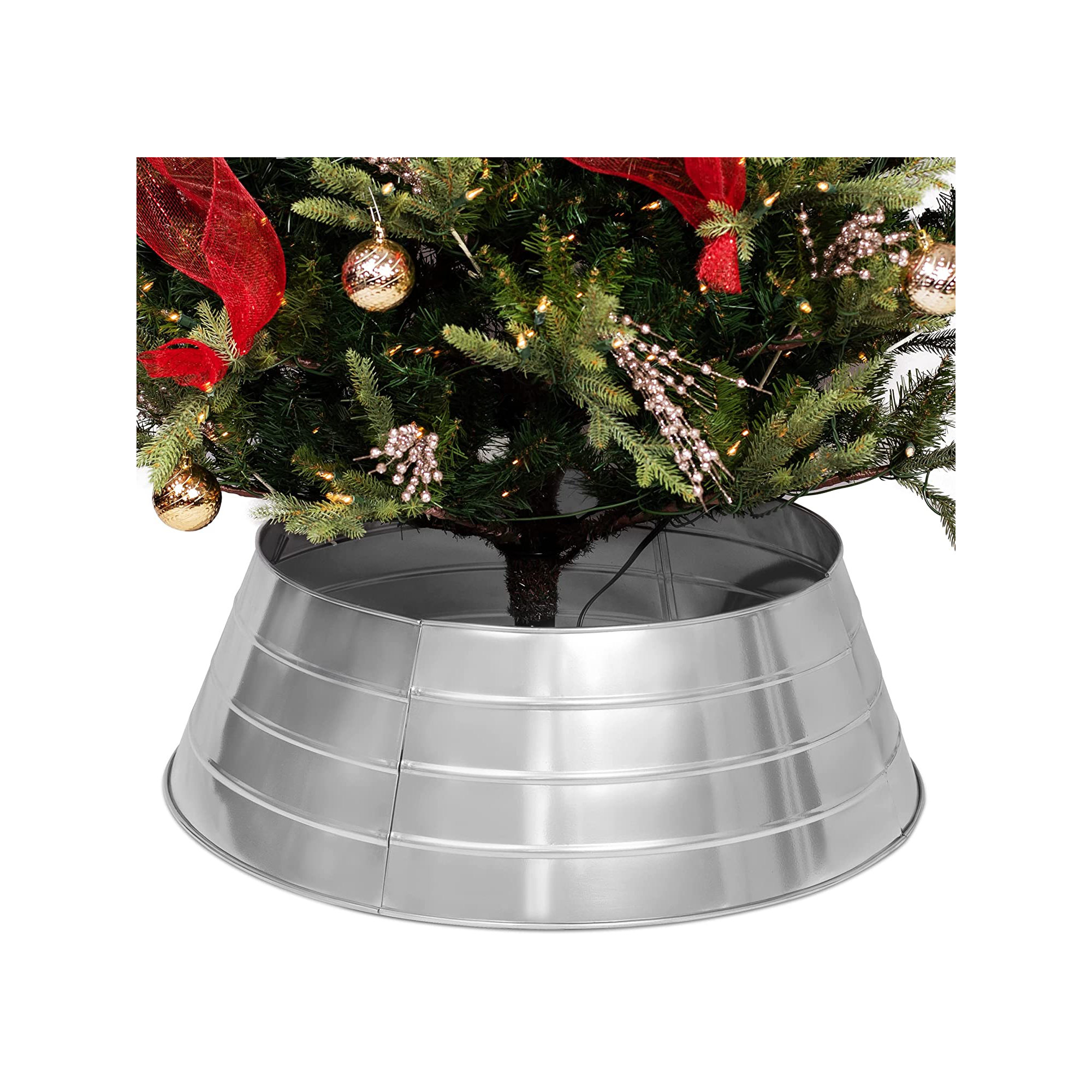 Metal Tree Collar, Silver