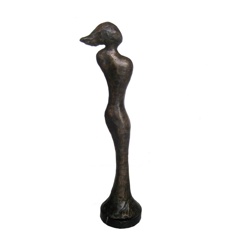 Sculpture bronze abstraite