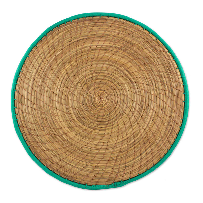 Polyester Round Placemats, Green