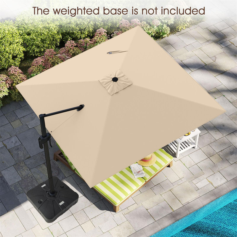 294cm X 294cm Rectangular Cantilever Parasol