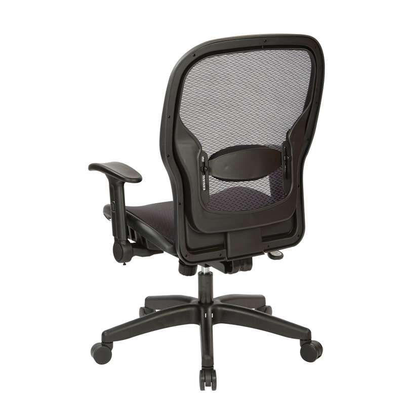 Black Mesh Executive Office Chair with Adjustable Arms
