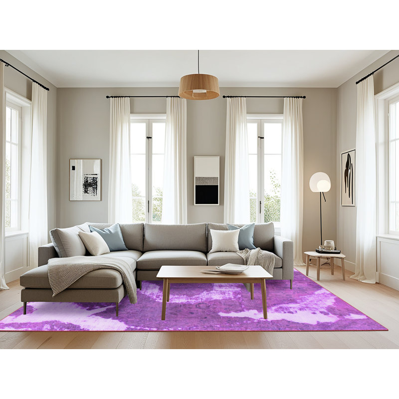 Tapis mauve Deery, Rectangle 8 pi x 12 pi