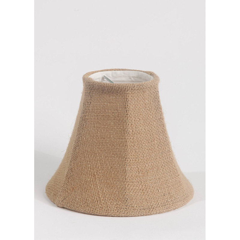 4.5'' H Burlap Bell Candelabra Shade, Natural