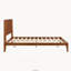 Lit plateforme en bambou de style moderne du milieu du siècle, format queen, 30 cm (12 po), sommier à lattes et support en métal, aucun sommier tapissier requis, assemblage facile-1502650743