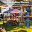 Tente à auvent avec filet Outsunny 10 x 20 Pop Up