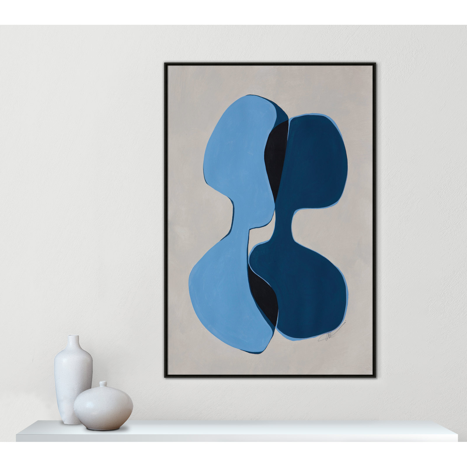 In Unity Collection "In Unity I" Print, Espresso Framed, 61.5" H x 41.5" W x 2" D