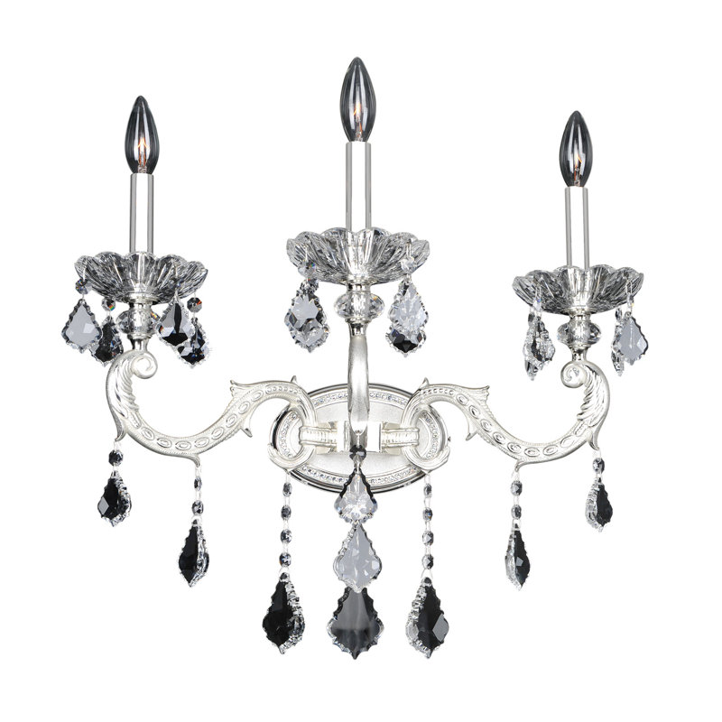 Lampe murale bougie 3 lumières Casella, Firenze clair