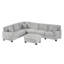 Canapé modulaire Canapé modulaire en L de 125,2 po-587194760