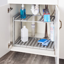 Adjustable Plastic Under Sink Organizer Naiyafly