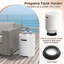  40,000 Btu Outdoor Fire Pit Table Set W/ Tank Holder Stainless Steel Burner
