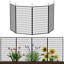 (4 panneaux de clôture) Clôture en métal facile à installer, clôture décorative idéale pour les clôtures de jardin pour chiens, clôture temporaire ou barrière de jardin pour animaux-111421268-122272947