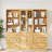 70'' H X 23'' W Standard Bookcase with 3 Drawers and Cabinet-960675832