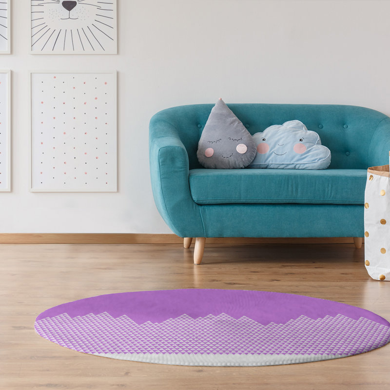 Tapis mauve mountain area, Rond 5 pi