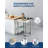 Mobile Stainless Steel Prep Table with Splash Guard & Undershelf, Heavy Duty Commercial Kitchen Cart-122588656