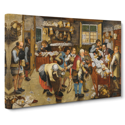The Country Brawl by Pieter Bruegel The Elder - Wrapped Canvas Painting