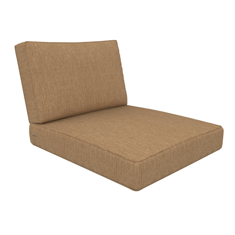 Sunbrella® Outdoor Deep Seating Louge Chair Cushion, 26" W x 30" D, Canvas Heather Beige