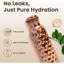 MantraRaj 1 Liter 34 Oz Copper Water Bottle Ayurvedic Leak Proof Water Bottle (Diamond)