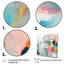 «Pink Blue Minimalims Fludity II», art minimaliste abstrait sur toile-88517869-88517864