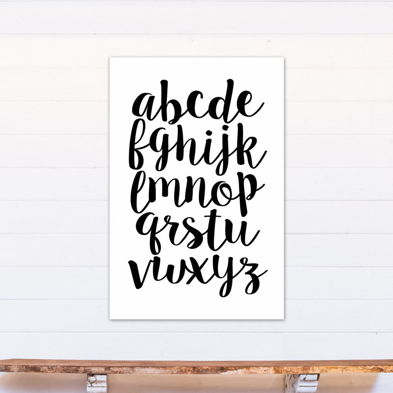 Art sur toile minuscule alphabet Maggio, Toile tendue, H 48 po x l 32 po x P 1,25 po