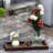 Wooden Decorative Tray Candle Holder Long Wood Tray Home Decor,Centerpieces Plates For Table Centerpieces For Coffeetable,Christmas Decor