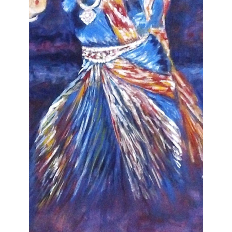 Bharathaatyam | Acrylique sur toile | Par Usha Shantharam