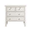 Table de chevet avec 4 tiroirs Georgina - Blanc antique-1587091142