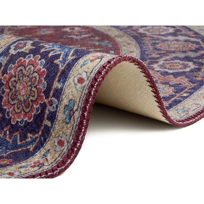 Anthea Tufted Plum Red Rug