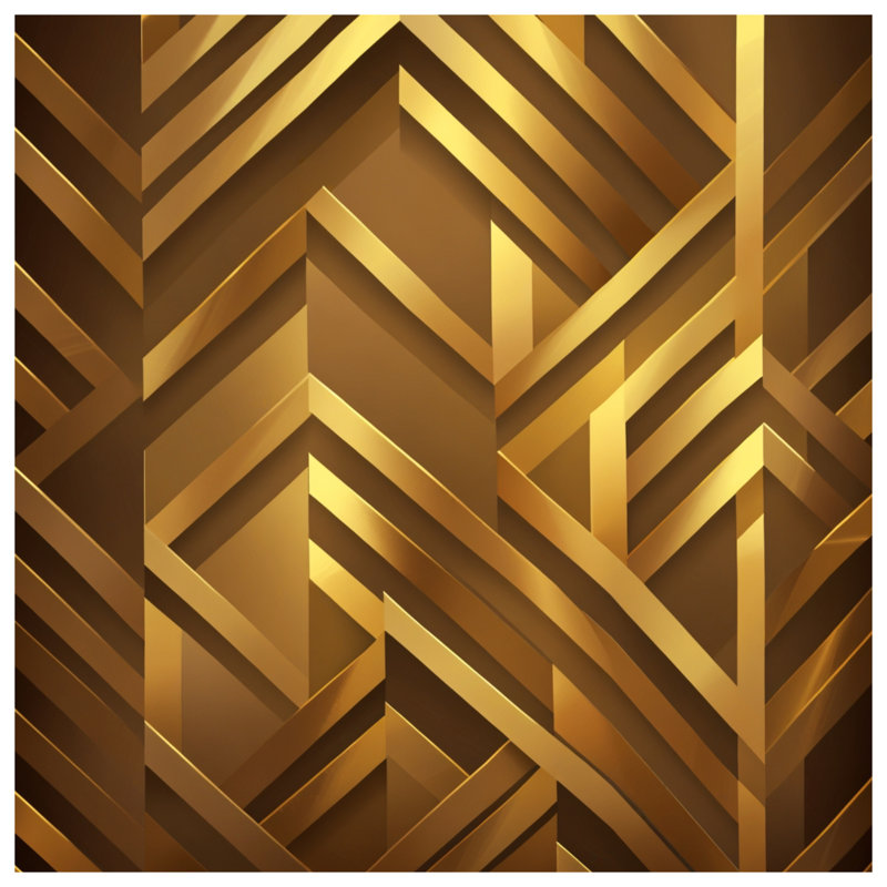 Rideaux de fenêtre à motif de chevrons dorés, voilages et voilages à motif de chevrons - 1 panneau, 50 po x 80 po - 1 panneau