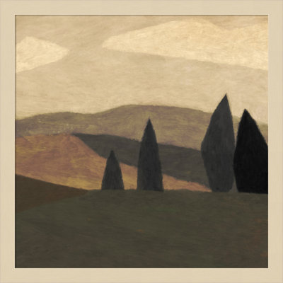 Paysage 2 by Dan Hobday Wood Framed Wall Art Print