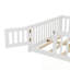 Lit double sur pied avec barrières de sécurité et porte-2102531292
