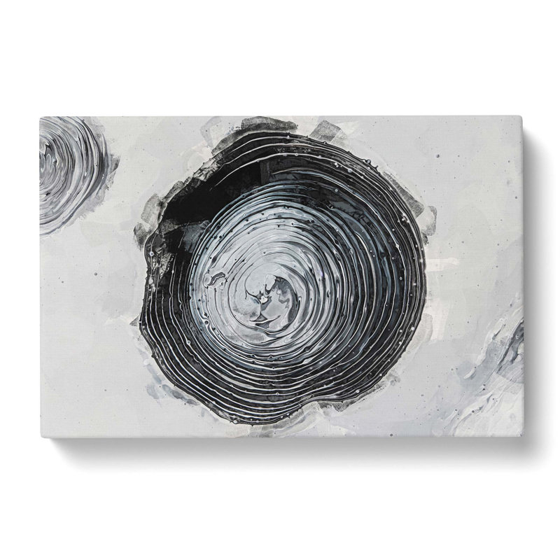 Circle over in Abstract - Wrapped Canvas Graphic Art Print, 40cm H x 60cm W x 3cm D