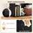4-Tier Bookshelf w/ 6 Storage Cubes 64'' Tall Modern Geometric Stair Bookcase-1573162672