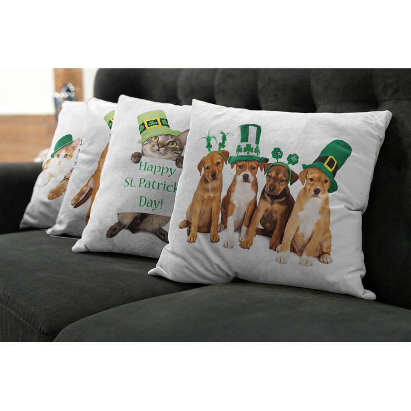 Ensemble de housse de coussin carré 4 pièces, 24" X 24"