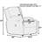 Ericksen Upholstered Rocker Recliner with 2 Stainless Steel Cupholders-70674159
