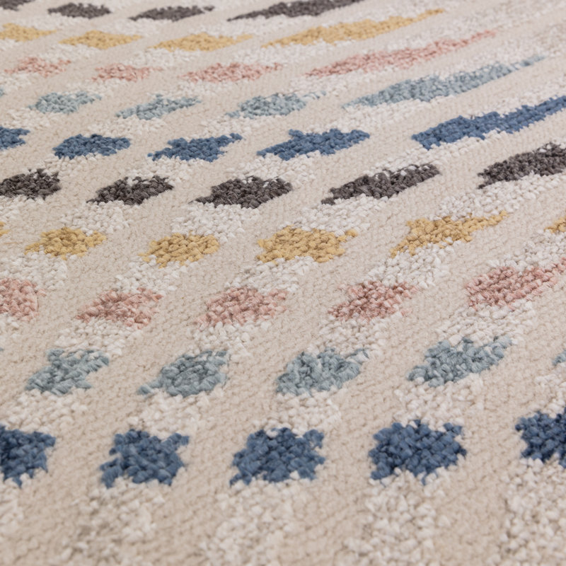 Deran Flow Beige Area Rug, Rectangle 160 x 220 cm