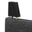 Lit plateforme tapissier Grey Squares-804530539