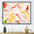 " Retro Graphic Elements In Orange And Yellow I " Painting Print-67232880-67232897