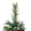 4.5 'Glitter Bristle Mixed Hinged Tree with Red Berry and Pine Cones and 200 CL,407 tips