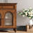 62.99" Tan Rectangular Solid Wood Sideboard