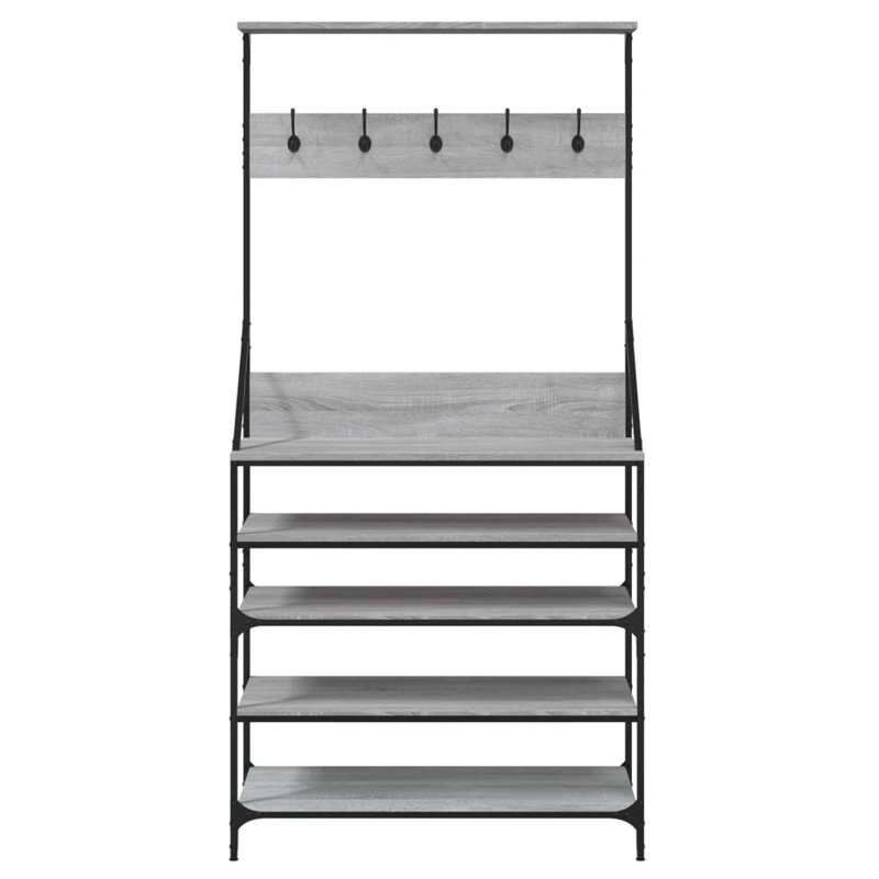 Adylinn 90cm Clothing Rack, Grey Sonoma