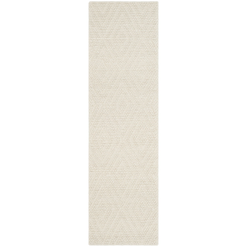 Elle Handmade Ivory Rug, Runner 2' x 12'