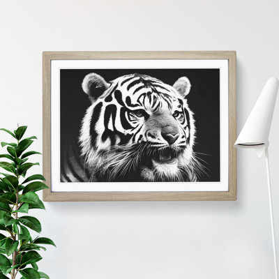 Monochrome Tiger Vol.1 - Framed Print