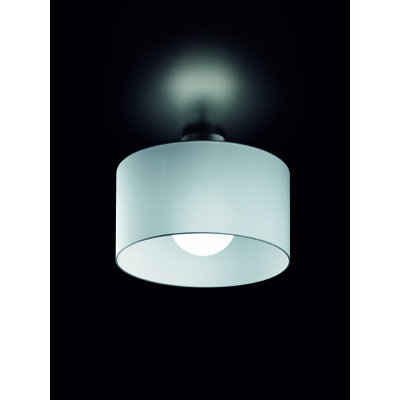 Fog Fabric Semi Flush Mount
