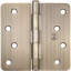 Charnières de porte de 4 po, coin de rayon de 1/4 po-64641422