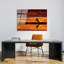 Superbe peinture murale en verre trempé 27,6 po x 39,4 po | 100% verre trempé, épaisseur: 0,16 pouce | Décoration élégante pour le salon ou le bureau, durable et facile à nettoyer, idée de cadeau parfaite