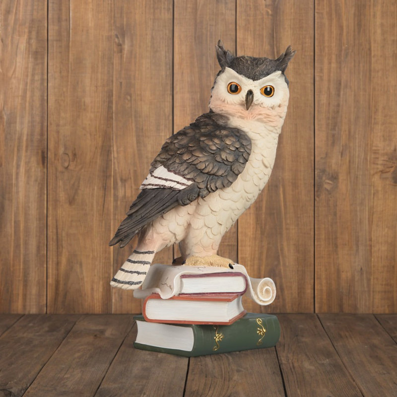 Figurine Hibou 10 "sur livres