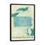 «Pennsylvania Map», reproduction d'impression sur toile-33100050-72299784-72299790