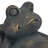 15" Relaxed Frog on Lounger Statue, Bronze Finish Polyresin