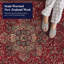 Tapis oriental en laine à franges rouges Doughman-22795864