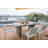 Elementi Home Santiago 72" Rectangular Space Grey Concrete Dining Table for Indoor and Outdoor Use